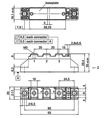 розміри SKKH 58/16E