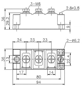розміри MDK135-25