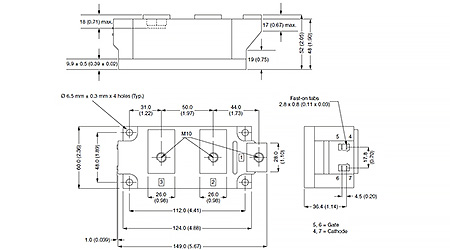 розміри VS-VSKL500-16PBF
