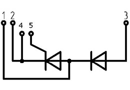 Тиристорно-діодний модуль МТ/Д3-650-12-A2