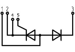 Тиристорно-діодний модуль МТ/Д5-260-44-A2
