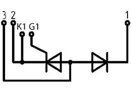Тиристорно-діодний модуль МТ/Д5-1000-12-D
