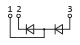 Connection diagram of diode module МД3-155