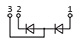Connection diagram of diode module МД3-800