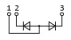 Connection diagram of diode module МД5-155