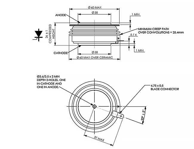 Розміри K0625QA650