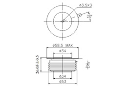 Креслення Y35KPC Розміри Y35KPC