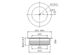 Креслення Y60KPC Розміри Y60KPC